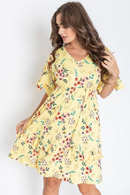 Load image into Gallery viewer, Brighter Days Ahead Midi Ruffle Dress