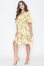 Load image into Gallery viewer, Brighter Days Ahead Midi Ruffle Dress
