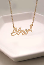 Load image into Gallery viewer, Blessed Script Necklace
