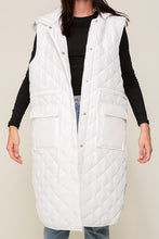 Load image into Gallery viewer, Snowed In Long Quilted Vest
