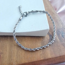 Load image into Gallery viewer, Stuck on You Rope Bracelet- Silver