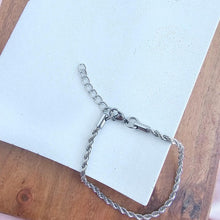 Load image into Gallery viewer, Stuck on You Rope Bracelet- Silver