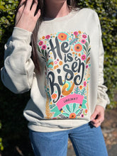 Load image into Gallery viewer, He Is Risen Floral Sweatshirt
