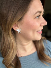 Load image into Gallery viewer, Girly Bow Studs - Light Blue
