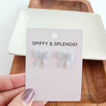 Load image into Gallery viewer, Girly Bow Studs - Light Blue