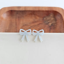 Load image into Gallery viewer, Girly Bow Studs - Light Blue
