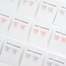 Load image into Gallery viewer, Girly Bow Studs - Light Blue