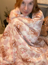 Load image into Gallery viewer, Gingerbread Crew Sherpa Blanket