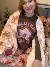 Load image into Gallery viewer, Gingerbread Crew Sherpa Blanket