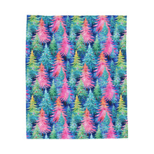 Load image into Gallery viewer, Merry & Bright Trees Blanket