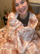 Load image into Gallery viewer, Gingerbread Crew Sherpa Blanket