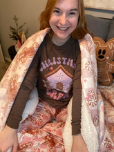 Load image into Gallery viewer, Gingerbread Crew Sherpa Blanket