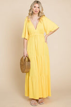 Load image into Gallery viewer, Stay Golden Tiered Maxi Dress