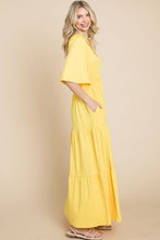 Load image into Gallery viewer, Stay Golden Tiered Maxi Dress