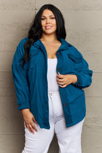 Load image into Gallery viewer, Love Story Shacket- Teal*