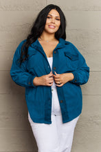 Load image into Gallery viewer, Love Story Shacket- Teal*