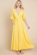 Load image into Gallery viewer, Stay Golden Tiered Maxi Dress
