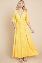 Load image into Gallery viewer, Stay Golden Tiered Maxi Dress