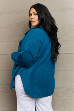 Load image into Gallery viewer, Love Story Shacket- Teal*