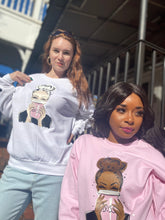 Load image into Gallery viewer, Boss Babe Sweatshirt- Ivory