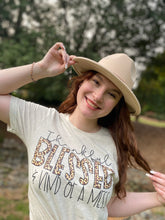 Load image into Gallery viewer, Thankful Blessed & kind of a Mess Tshirt