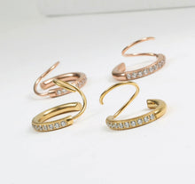 Load image into Gallery viewer, Diamond Infinity Earrings