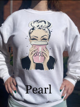 Load image into Gallery viewer, Boss Babe Sweatshirt- Ivory