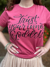 Load image into Gallery viewer, Trust Your Inner Goddess Tshirt
