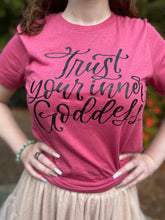 Load image into Gallery viewer, Trust Your Inner Goddess Tshirt