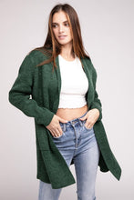 Load image into Gallery viewer, Hooded Open Front Sweater Cardigan
