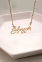 Load image into Gallery viewer, Blessed Script Necklace
