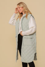 Load image into Gallery viewer, Snowed In Long Quilted Vest

