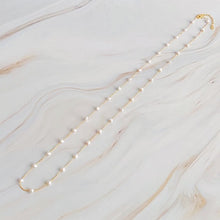 Load image into Gallery viewer, Pearl Heart Long Chain Necklace
