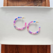 Load image into Gallery viewer, Cotton Candy Hoops
