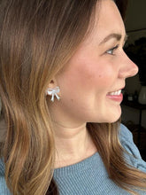 Load image into Gallery viewer, Girly Bow Studs - Light Blue
