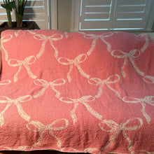 Load image into Gallery viewer, Bow Scalloped Coziest Blanket
