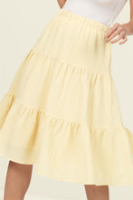 Load image into Gallery viewer, Call It a Day Tiered Midi Skirt
