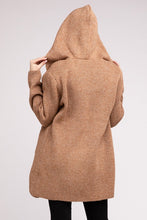 Load image into Gallery viewer, Hooded Open Front Sweater Cardigan
