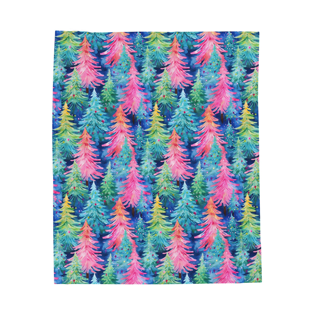 Merry & Bright Trees Blanket