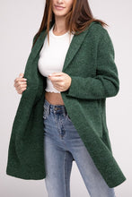 Load image into Gallery viewer, Hooded Open Front Sweater Cardigan
