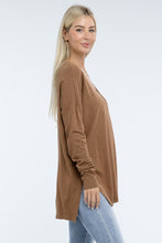 Load image into Gallery viewer, Hi-Low Hem Front Seam Sweater
