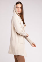 Load image into Gallery viewer, Hooded Open Front Sweater Cardigan
