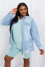 Load image into Gallery viewer, By My Side Distressed Denim Jacket*

