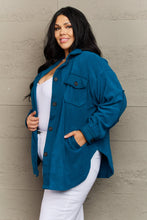 Load image into Gallery viewer, Love Story Shacket- Teal*

