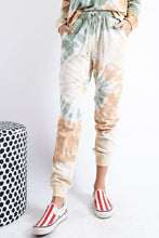 Load image into Gallery viewer, Olive Rust Tie-Dye Sweat Pants
