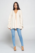 Load image into Gallery viewer, Cream Fuzzy Cardigan
