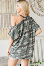 Load image into Gallery viewer, Camo Print Funky Top
