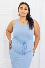Load image into Gallery viewer, Flatter Me Midi Dress- Pastel Blue*
